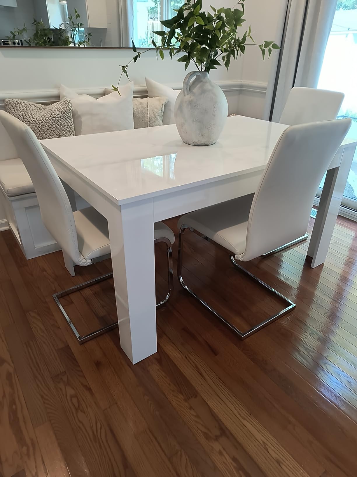 Mobili Fiver, Easy, Extendable Dining Table, 55.1(86.6) x35.4 in, Oak, for 6-8 People, Expandable Dining Table for Kitchen, Italian Furniture customer photo 1