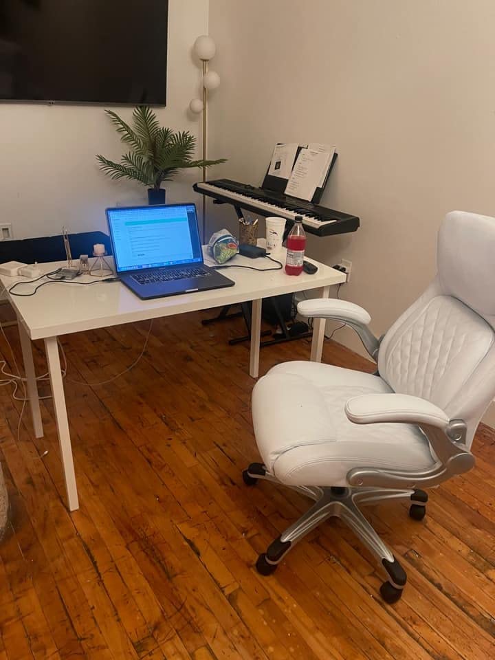 Nouhaus +Posture Ergonomic PU Leather Office Chair, Click5 Lumbar Support with FlipAdjust Armrests, Modern Executive Chair and Computer Desk Chair (Taupe) customer photo 2