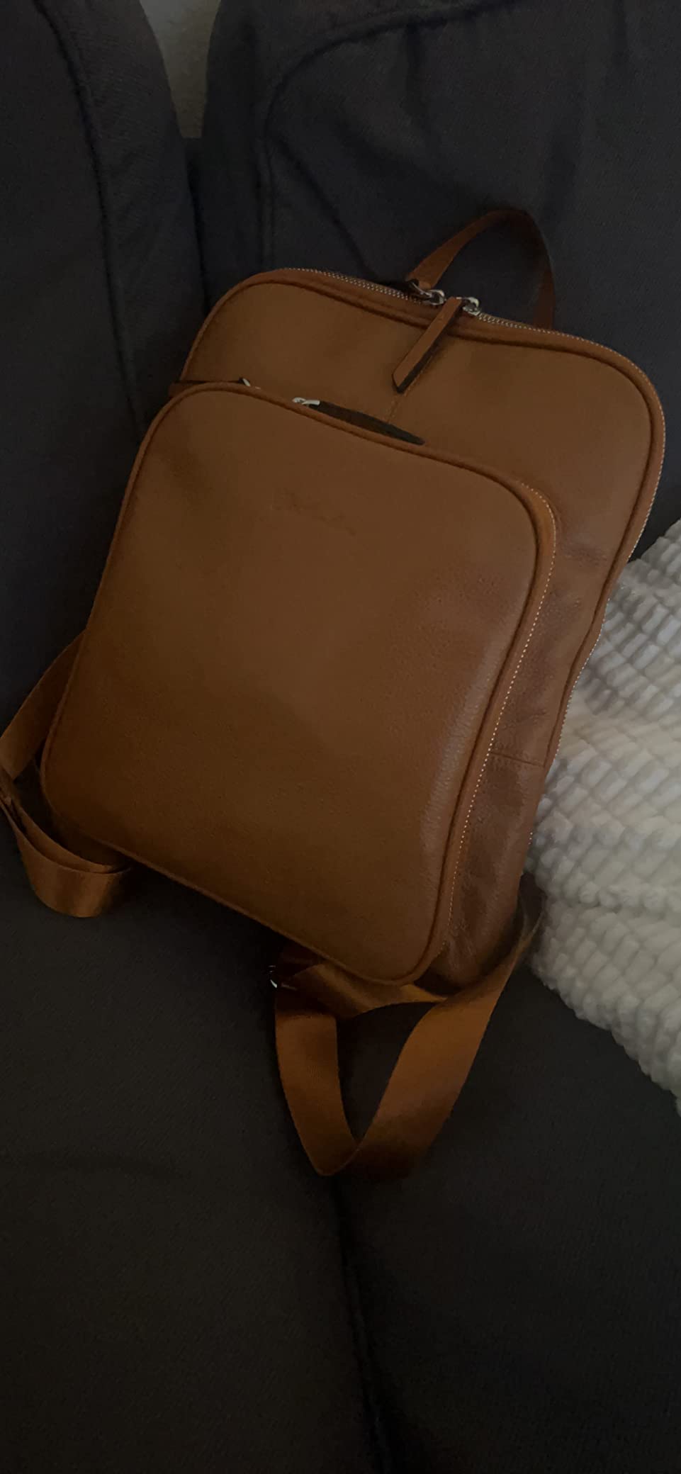BOSTANTEN Genuine Leather Backpack Purse Casual College Travel Bags for Women customer photo 2