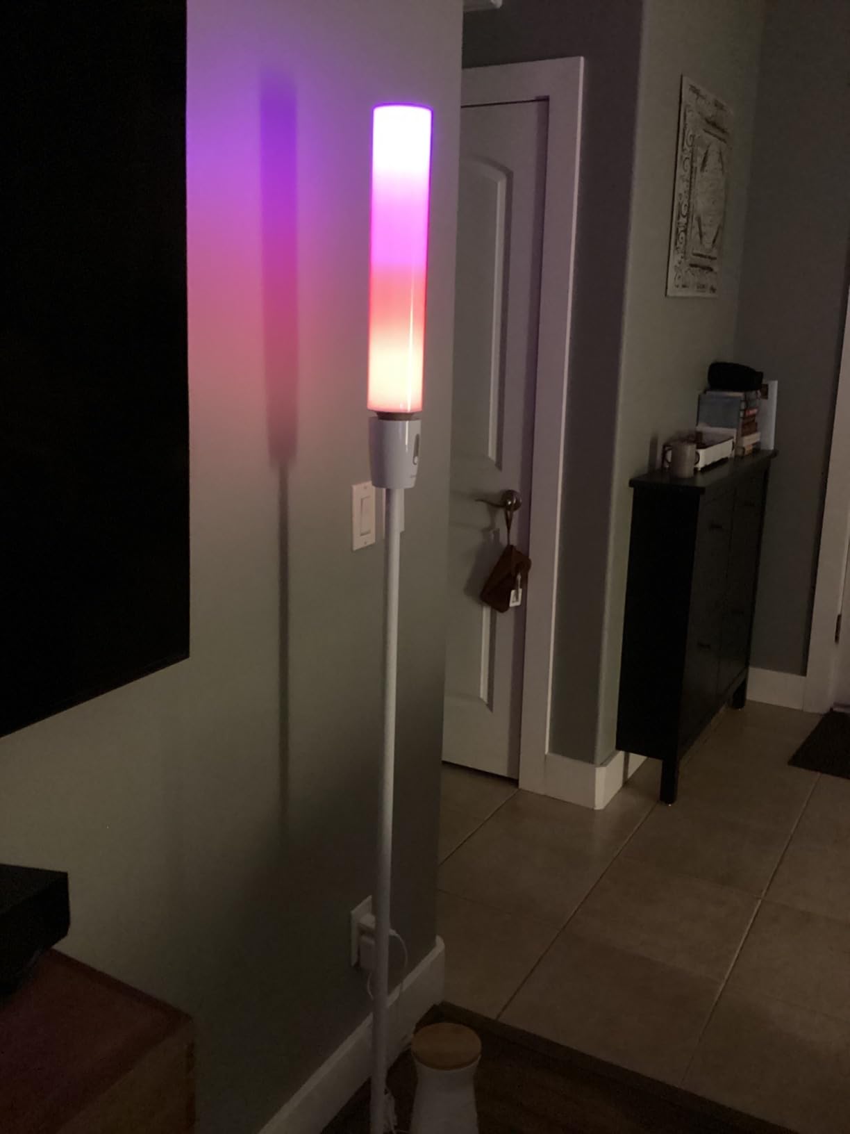 Govee RGBIC Cylinder Floor Lamp, LED Corner Floor Lamp with Wi-Fi App Control, Smart Lamp with 64+ Scenes, DIY Mode, Music Sync, 1500 Lumens Modern Lamp for Bedroom, Living Room customer photo 1