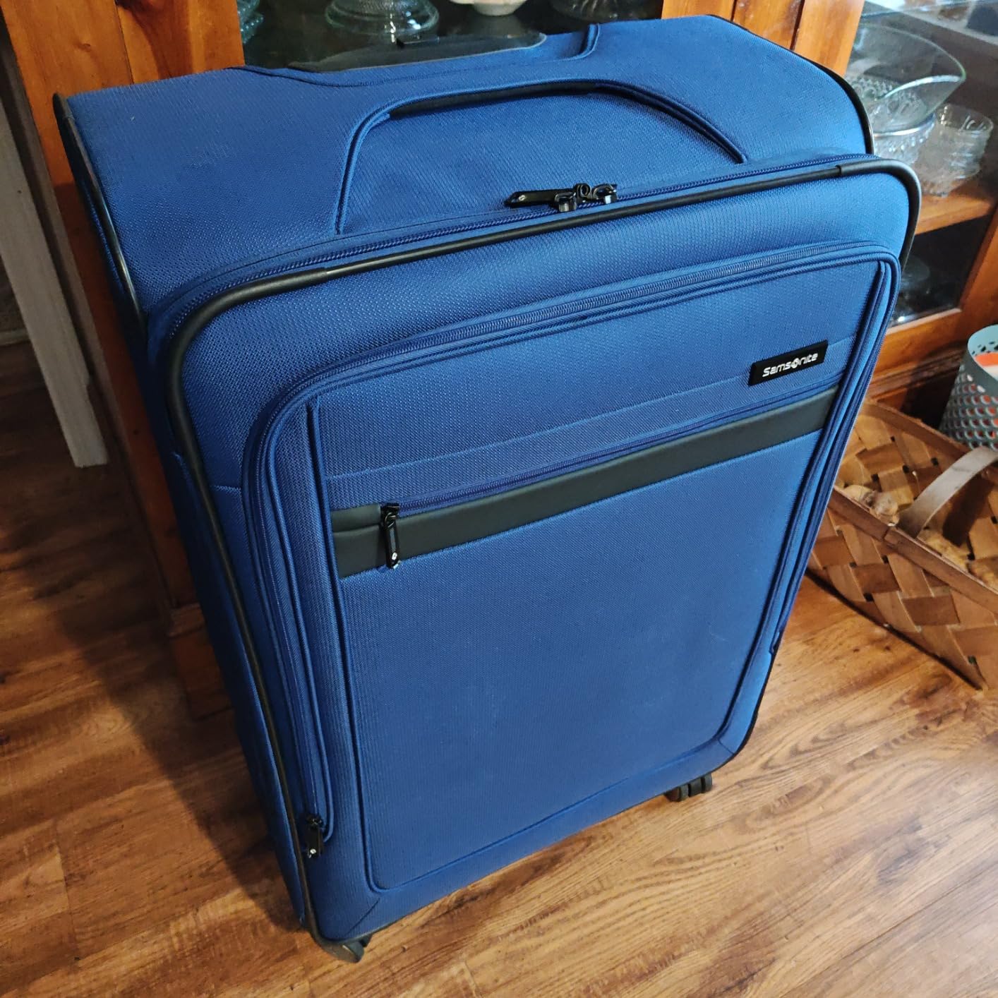 Samsonite Ascella 3.0 Softside Expandable Luggage with Spinner Wheels, CO EXP Spinner, Sapphire Blue customer photo 1