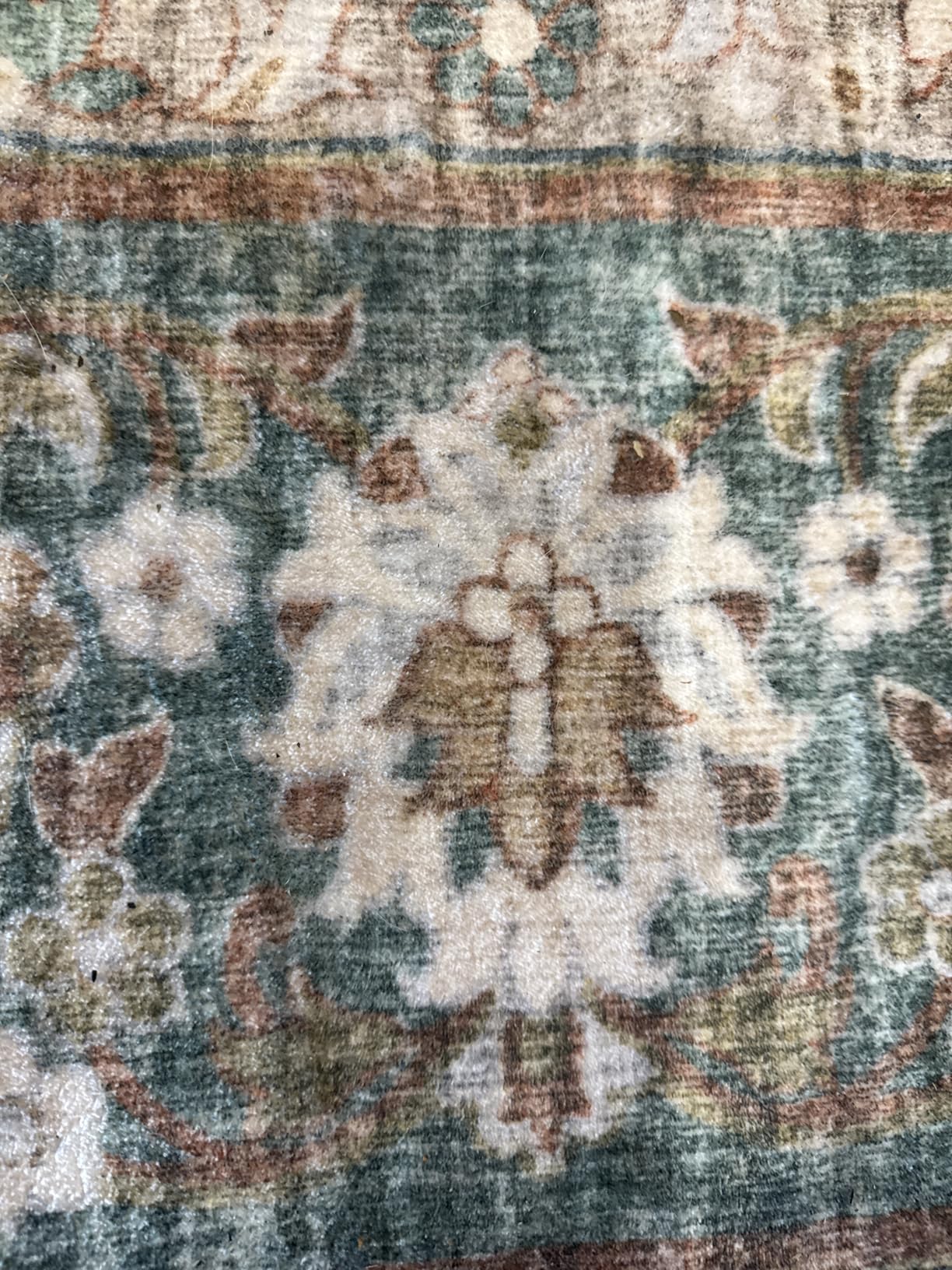 TOPRUUG Washable Oriental Area Rug - 9x12 Rugs for Living Room Soft Carpet for Bedroom Waterproof Floral Distressed Indoor Stain Resistant Non-Shedding Floor Carpets (Beige, 9x12) customer photo 2