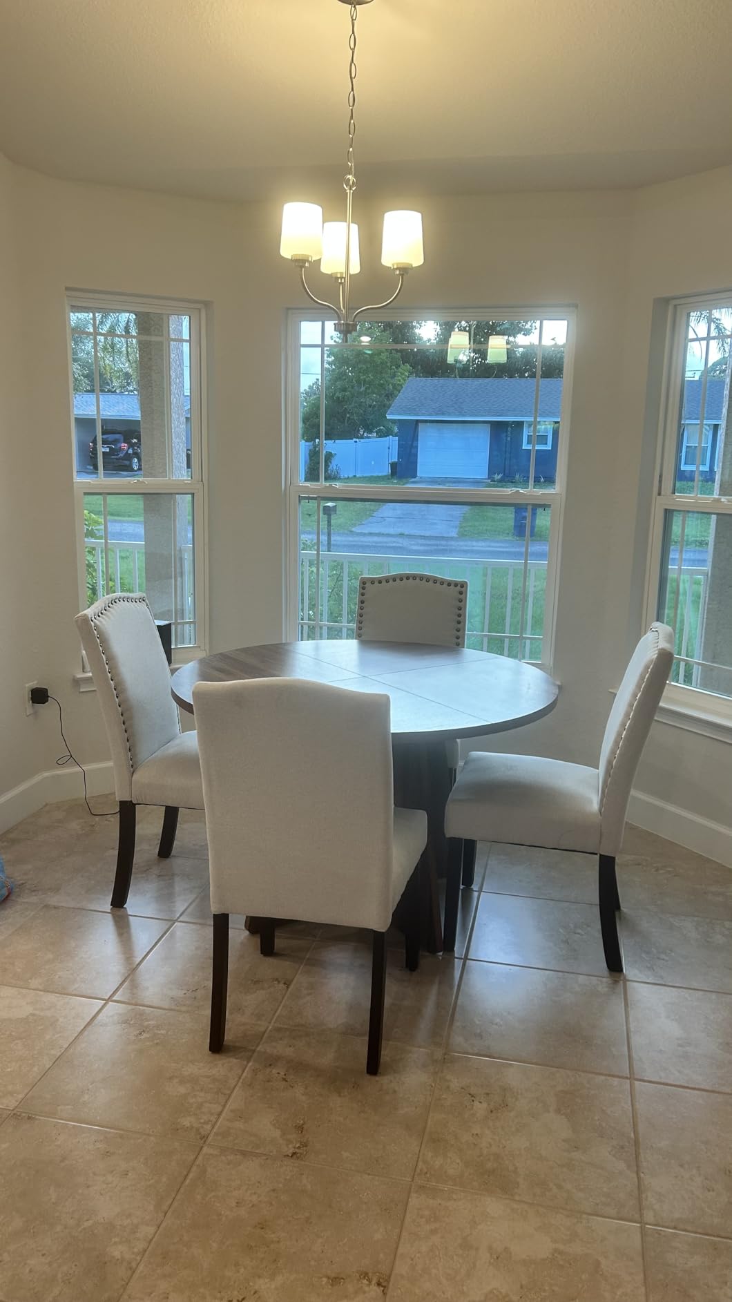 DUMOS Dining Chairs Set of 4, Modern Kitchen Table Chairs with Wooden Legs and Padded Seat for Dining Room/Kitchen/Living Room/Restaurant, Beige customer photo 1