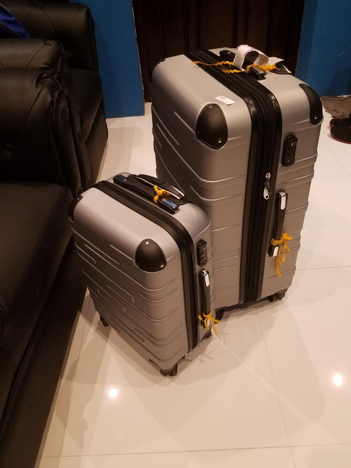 Coolife Hardside Carry-On Luggage with TSA Lock, Spinner Wheels, Telescopic Handle, Lightweight Suitcase (Lake Blue, S(20in_carry on)) customer photo 1