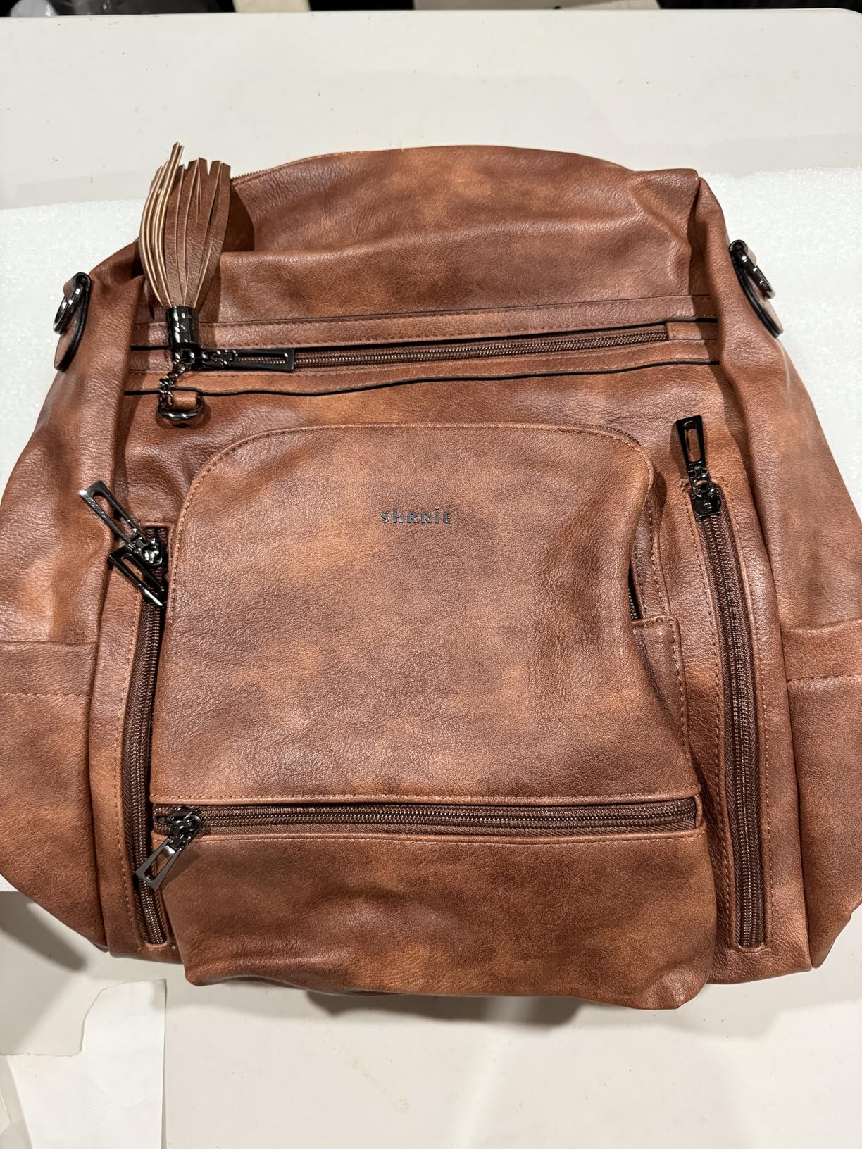 Vegan Leather Laptop Backpack for Women 15.6 inch Work Backpack Fashion Travel Backpack Purse for Travel College Work customer photo 1