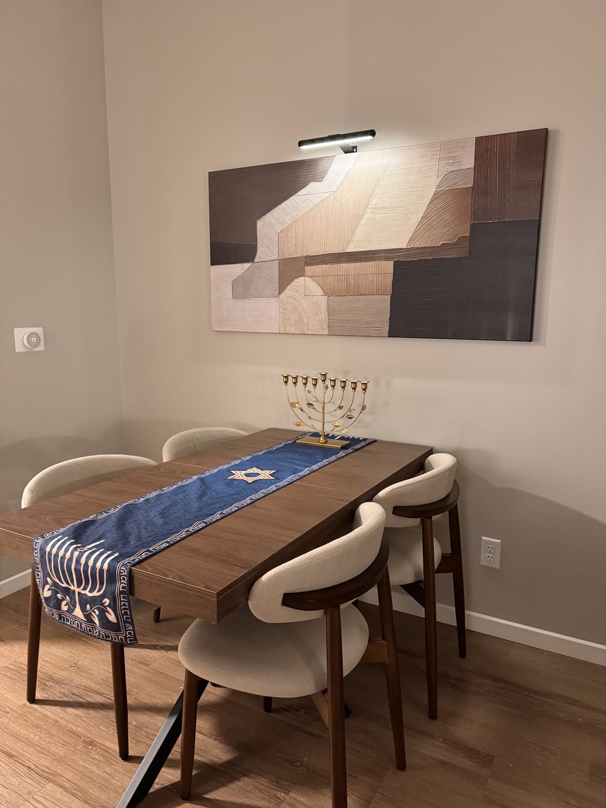 Extendable Dining Room Table for 4 6 8, 55