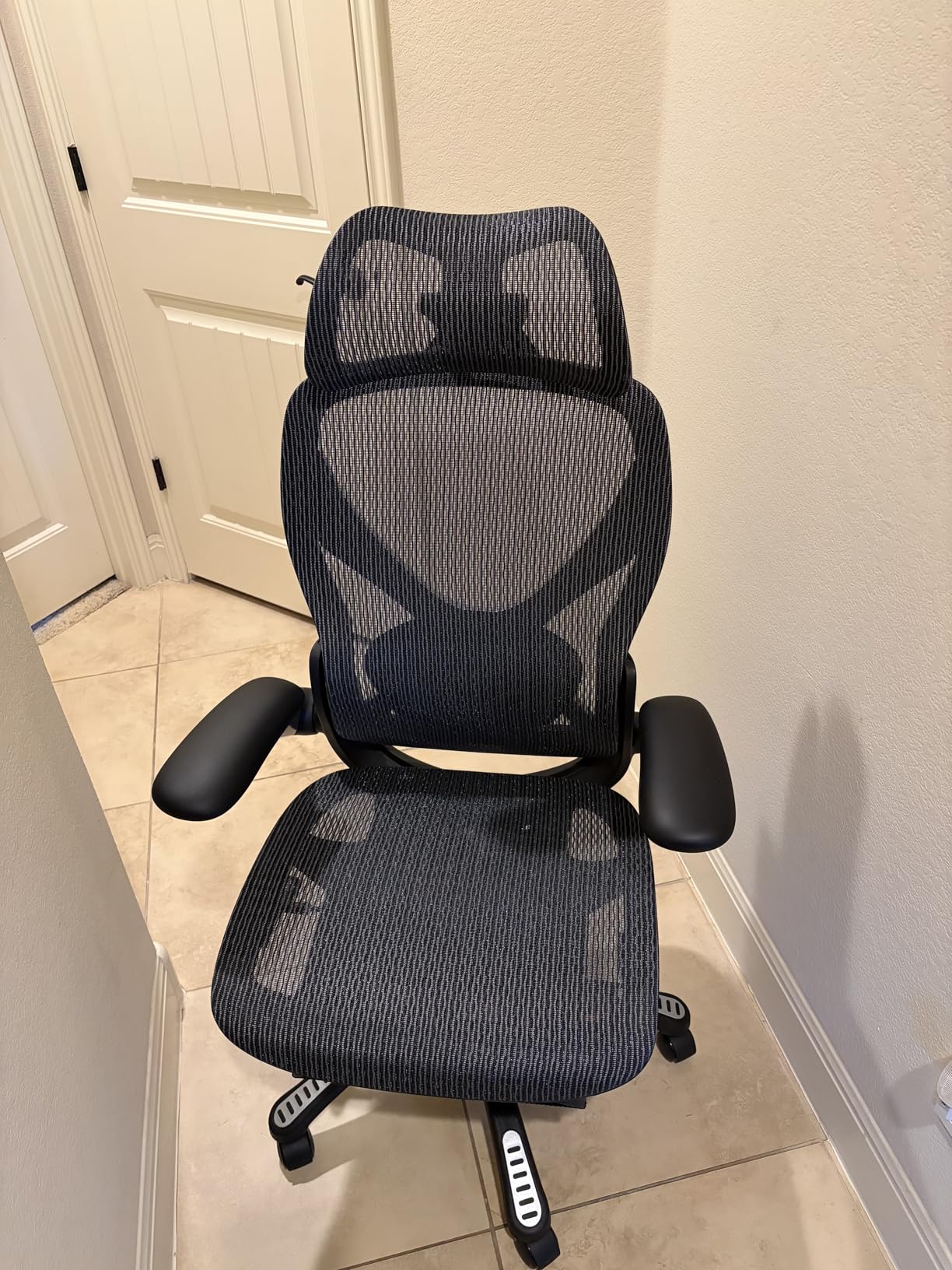 ELABEST X100 Ergonomic Mesh Office Chair with Footrest, Big and Tall Home Desk Chair with 5D Flip-Up Arms, Adjustable 3D Lumbar Support, Gaming & Executive Computer Chairs customer photo 1