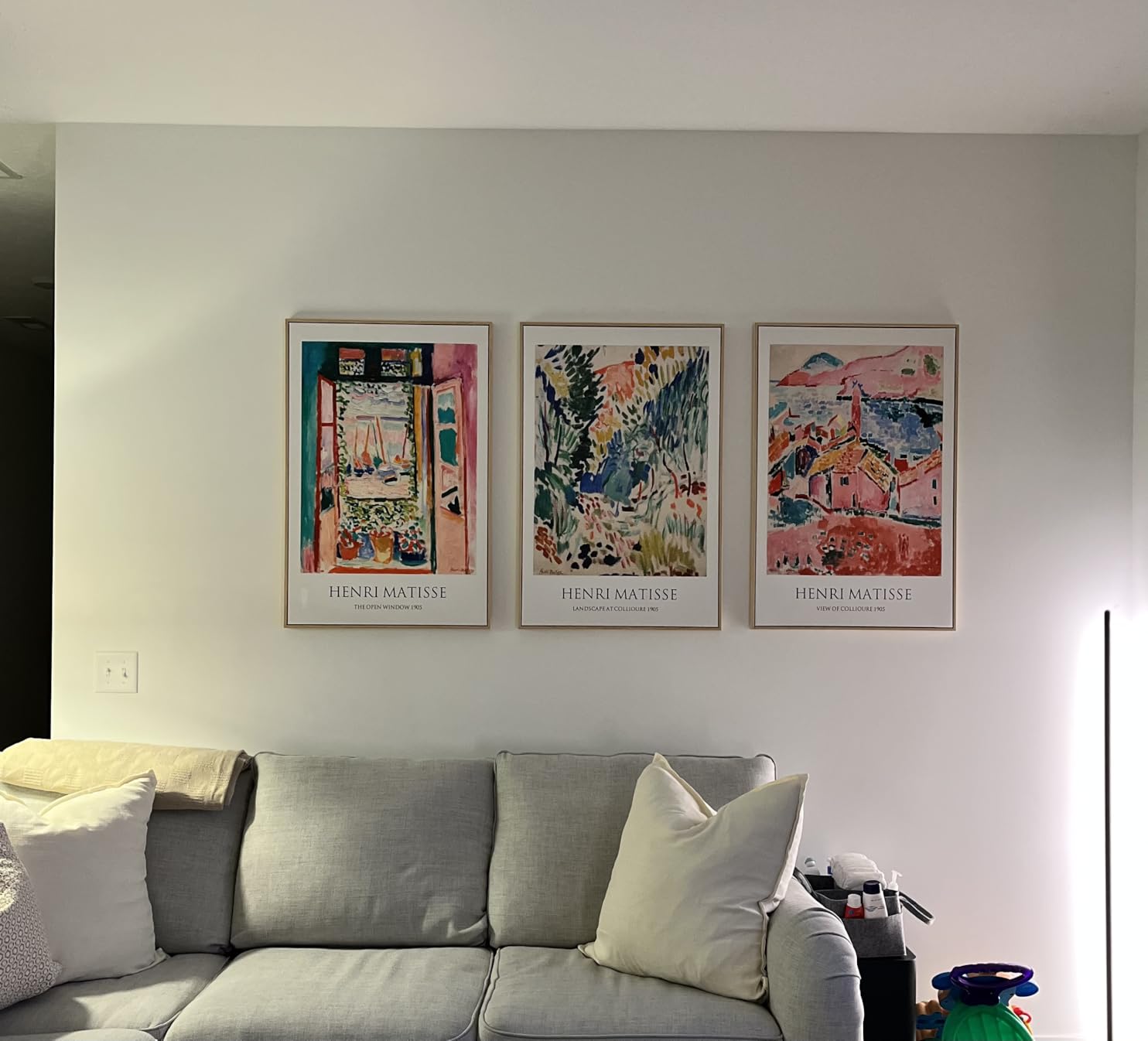 Framed William Morris Canvas Wall Art for Living Room, Set of 3 Large Neutral Floral Botanical Prints, Vintage Rustic Boho Pictures for Bedroom Hallway Office, 16x24 Inch customer photo 2