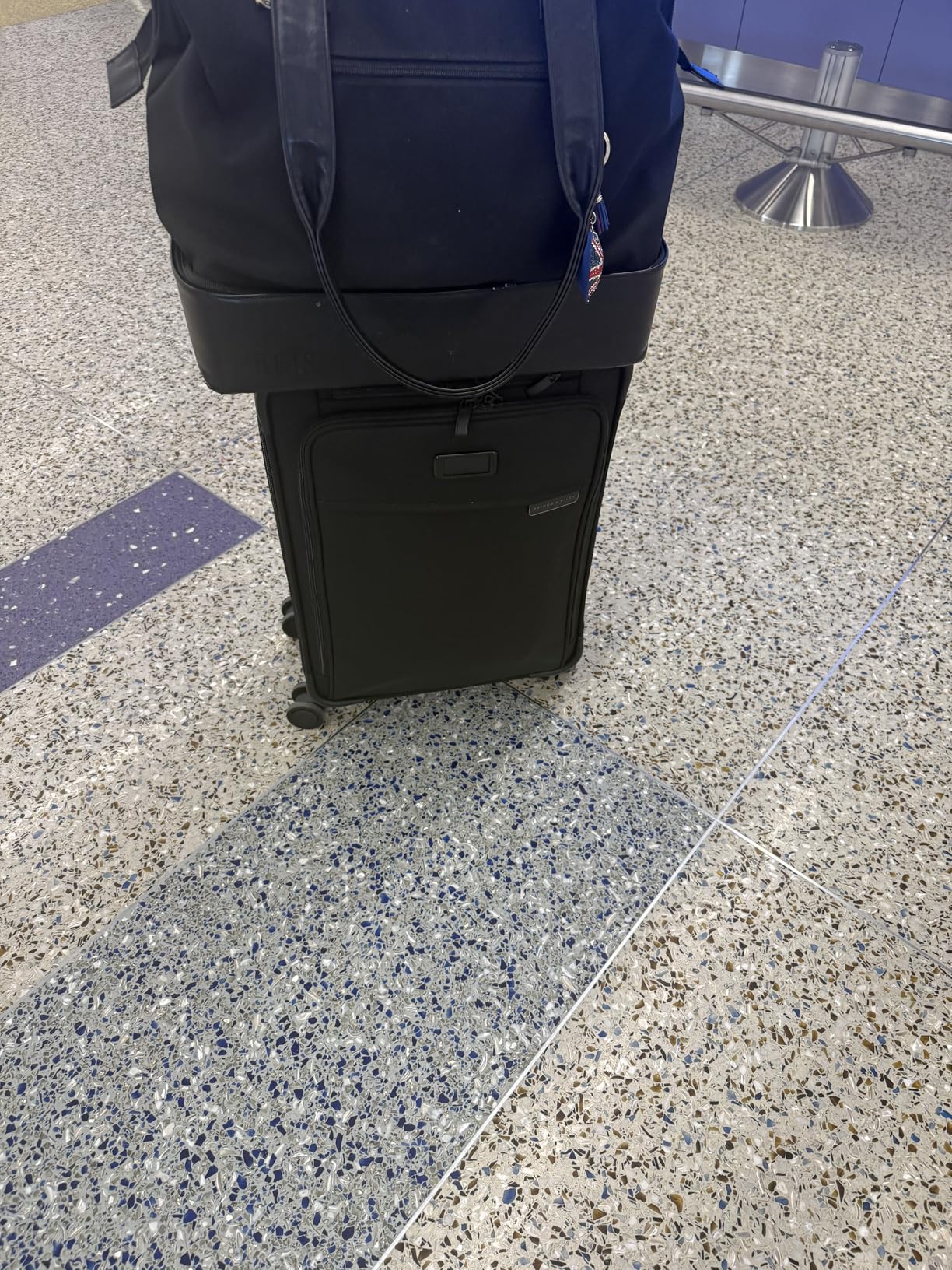 Briggs & Riley Cabin Spinner - Carry On Luggage for Travel, Softside Rolling Bag, Fits Under Plane Seat, Interlocking Handle - Baseline Collection, Steel Gray customer photo 2