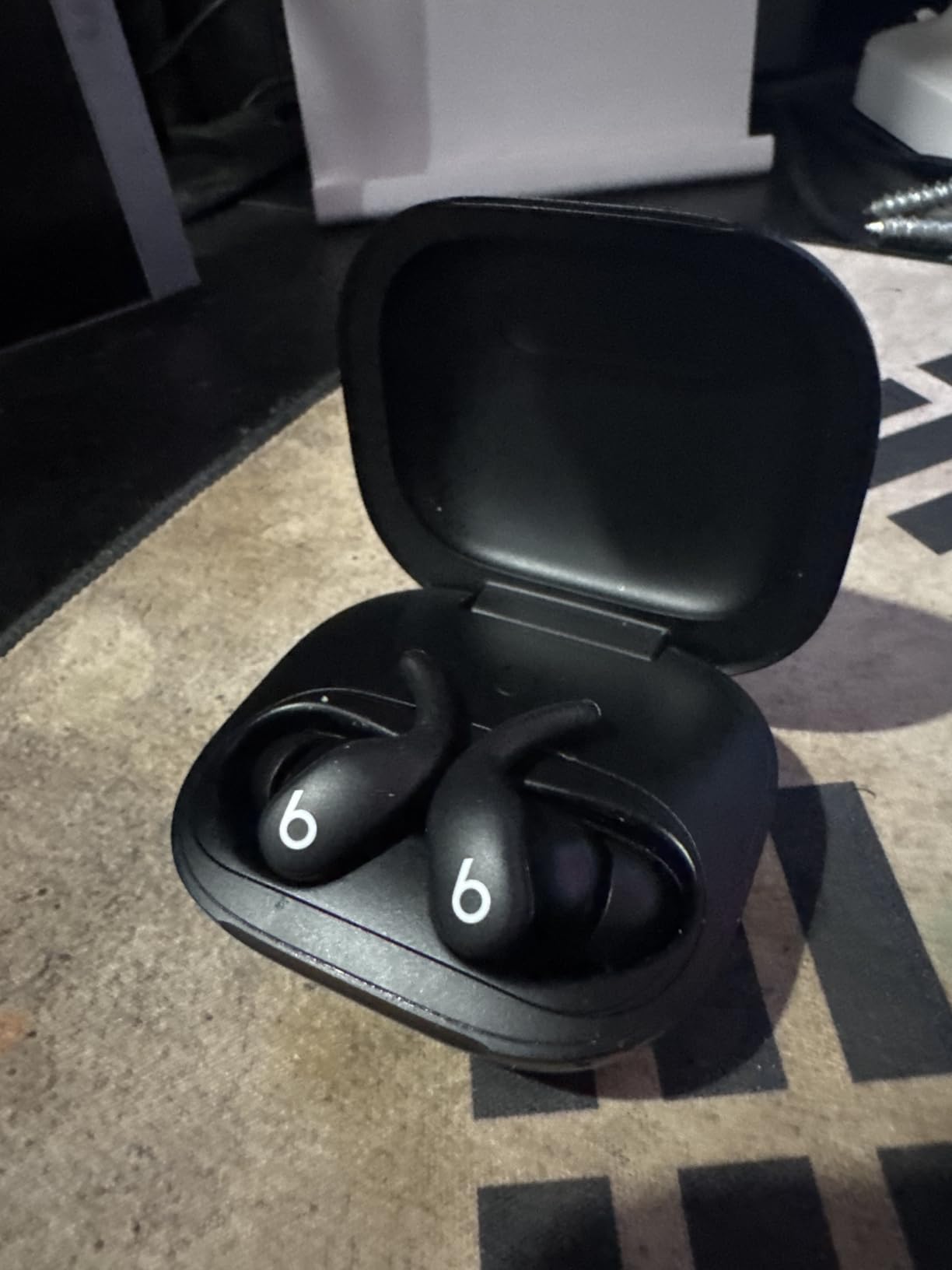 Beats Powerbeats Fit - Wireless Noise Cancelling Workout Earbuds with Secure-Fit Wingtips, Up to 30-Hour Battery Life, Sweat & Water Resistant, Apple & Android Compatible - Jet Black customer photo 1